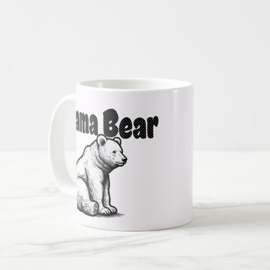 Mama Bear Kaffeetasse (Vorderseite Links)