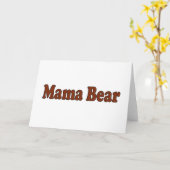 Mama Bear Karte (Gelbe Blume)