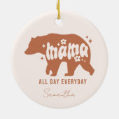 Mama Bear Keramik Ornament (Hinten)