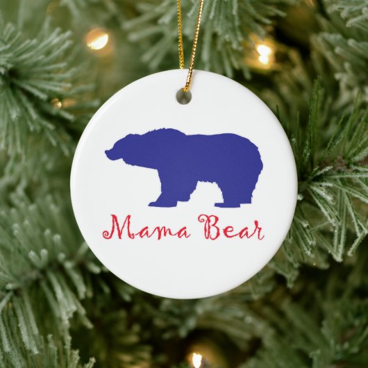 Mama Bear Keramik Ornament (Baum)