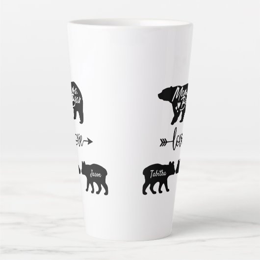Mama Bear Latte Tasse (Vorderseite)