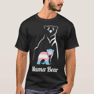 Mama Bear LGBTQ Transgender Child Trans Pri T-Shirt