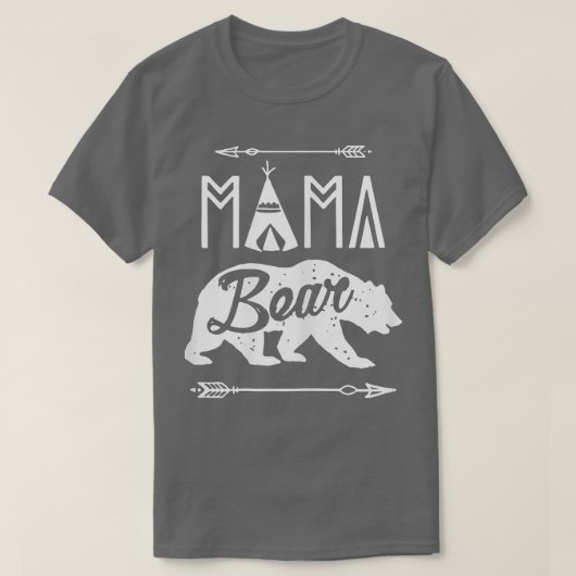 Mama Bear Lover Jagd Bärenmutter Muttertag T-Shirt (Design vorne)