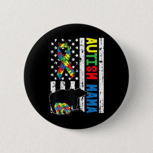 Mama Bear Matching Family Autism Awareness Geschen Button