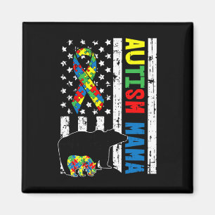 Mama Bear Matching Family Autism Awareness Geschen Magnet
