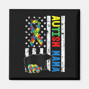 Mama Bear Matching Family Autism Awareness Geschen Magnet