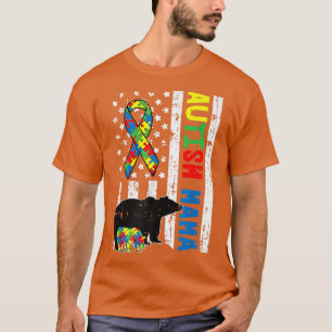 Mama Bear Matching Family Autismus Awareness Premi T-Shirt