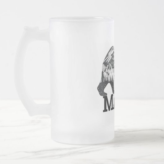 Mama Bear Mattglas Bierglas (Links)