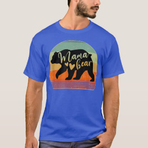 Mama Bear Mother Mama Mommy Hearts 1285 T-Shirt