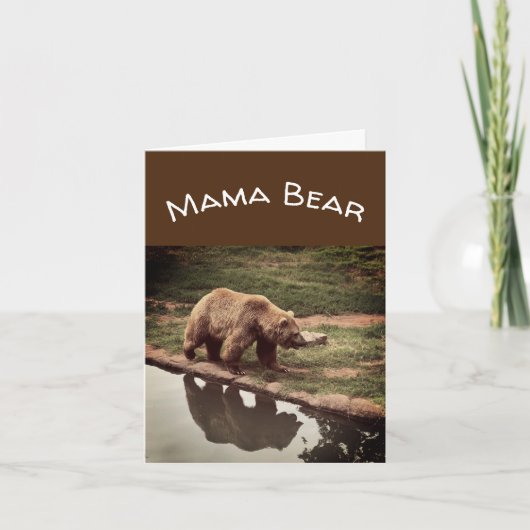 Mama Bear Mother's Day Greeting Card Karte (Vorderseite)