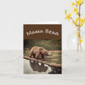 Mama Bear Mother's Day Greeting Card Karte (Gelbe Blume)