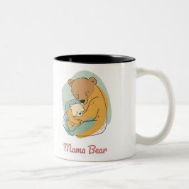 Mama Bear Mothers Day Zweifarbige Tasse