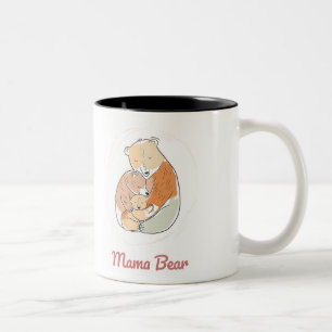 Mama Bear Mothers Day Zweifarbige Tasse