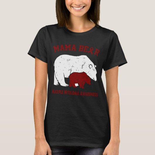Mama Bear MULTIPLE MYELOMA Awareness T-Shirt (Vorderseite)