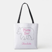 Mama Bear | Niedlicher und sonniger Muttertag Tasche (Rückseite)