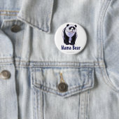 Mama Bear Panda Bear Button (Beispiel)