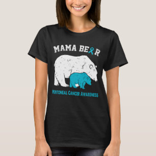 Mama Bear PERITONEALKREBS-Bewusstsein T-Shirt