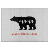 Mama Bear personalize with Name Schneidebrett (Vorderseite)
