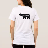 Mama Bear personalize with Name Tri-Blend Shirt (Rückseite)