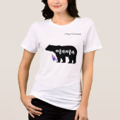 Mama Bear personalize with Name Tri-Blend Shirt (Vorderseite)