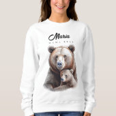Mama Bear Personalized  Sweatshirt (Vorderseite)