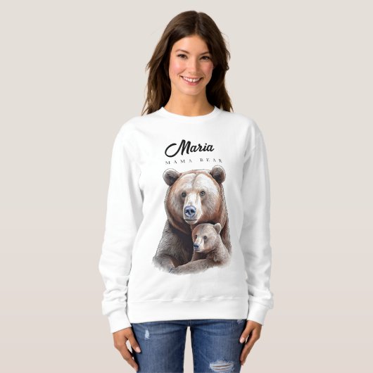 Mama Bear Personalized  Sweatshirt (Vorne ganz)