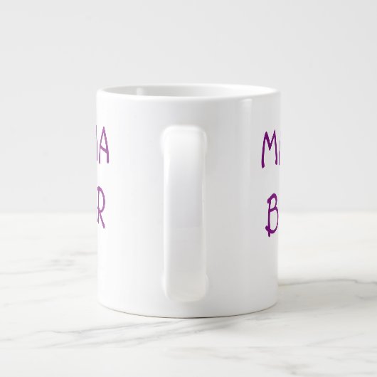 Mama Bear Pink Herz Tasse (Rückseite)