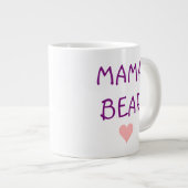 Mama Bear Pink Herz Tasse (Vorderseite Rechts)