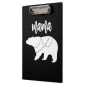 Mama Bear Polar Bärenkette Weihnachten Klemmbrett (Links)