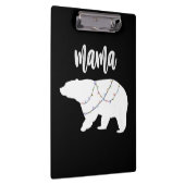 Mama Bear Polar Bärenkette Weihnachten Klemmbrett (Rechts)