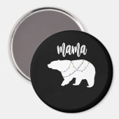 Mama Bear Polar Bärenkette Weihnachten Magnet (Vorderseite/Rückseite)