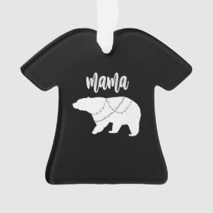 Mama Bear Polar Bärenkette Weihnachten Ornament