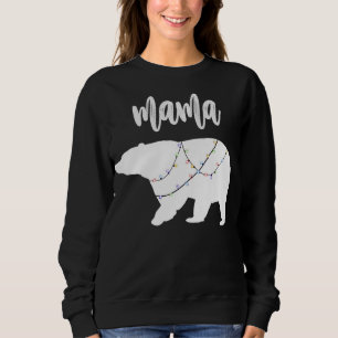 Mama Bear Polar Bärenkette Weihnachten Sweatshirt