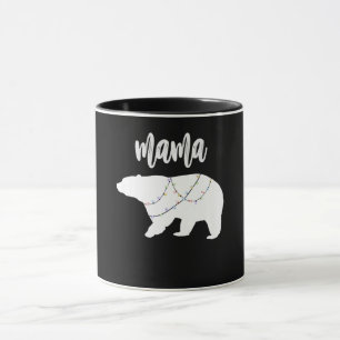 Mama Bear Polar Bärenkette Weihnachten Tasse