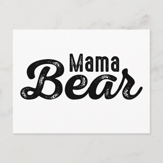 Mama Bear Postkarte (Vorderseite)