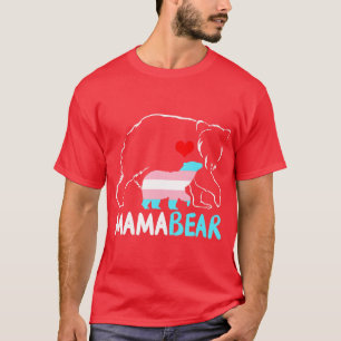 Mama Bear Proud Mama Rainbow Transgender Mütter Da T-Shirt