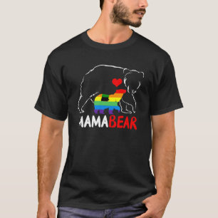 Mama Bear Proud Mama Regenbogenflagge LGBT Pride M T-Shirt