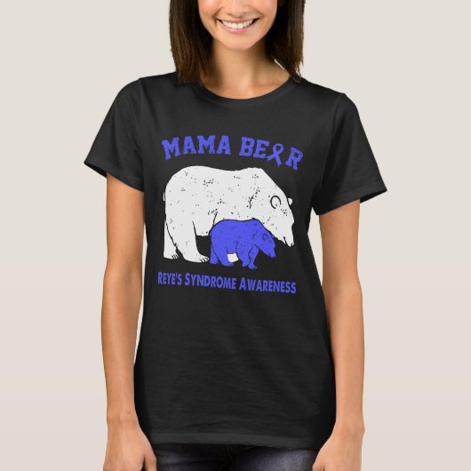 Mama Bear REYE'S SYNDROME Awareness T-Shirt (Vorderseite)