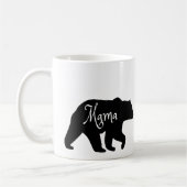 Mama Bear schwarz-weiß Kaffeetasse (Links)