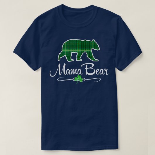 Mama Bear Shirt Graphic T-Shirt Matching Family (Design vorne)