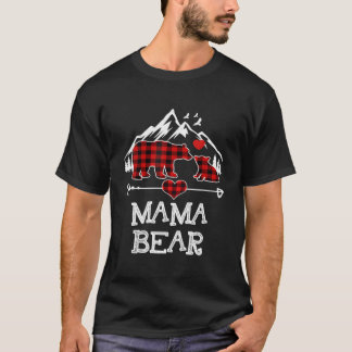 Mama Bear Shirt Red Buffalo Kariert Mama Bear Paja