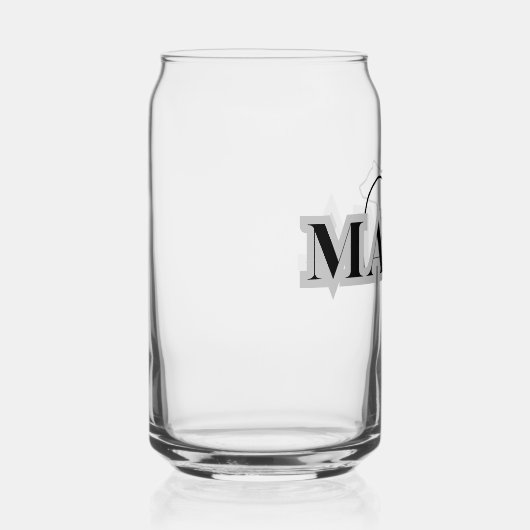 MAMA Bear Silhouette Glass Dosenglas (Rechts)