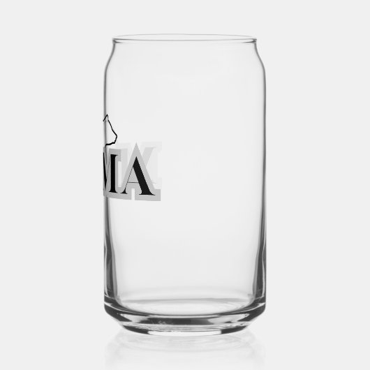 MAMA Bear Silhouette Glass Dosenglas (Links)