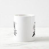 Mama Bear Silhouette Hört Kaffeetasse (Mittel)