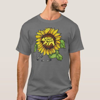 Mama Bear Sonnenblume Sonnenmütter Tag Mama Mommy  T-Shirt