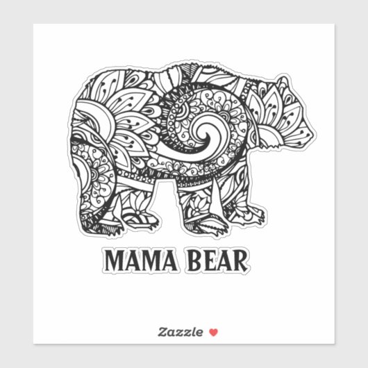 Mama Bear Sticker (Blatt)