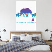 Mama Bear Suicide Prevention Awareness Bär T-Shir Leinwanddruck (Insitu (Schlafzimmer))