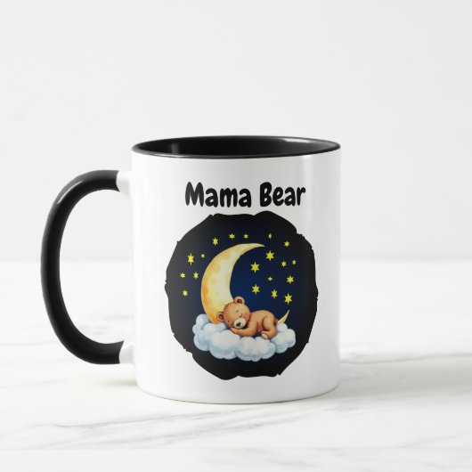 Mama Bear Tasse - Personalisierter Name des Babys (Links)