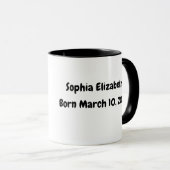 Mama Bear Tasse - Personalisierter Name des Babys (VorderseiteRechts)