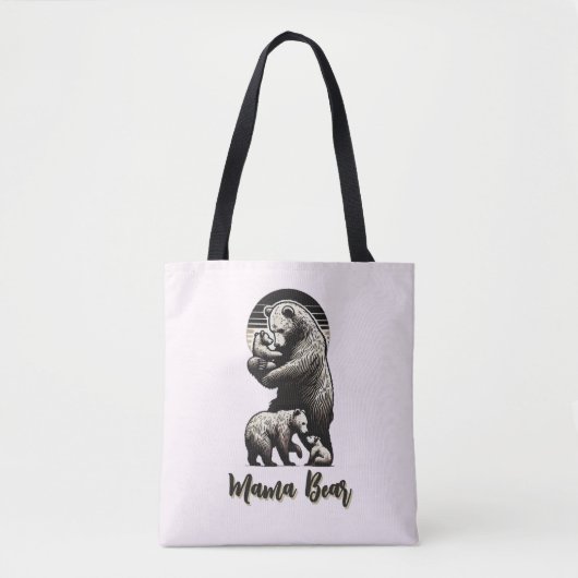 Mama Bear Tote Bag Tasche (Vorderseite)